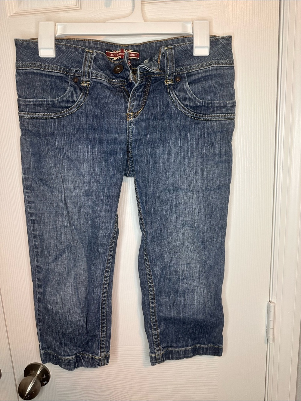 Makers of True Originals Blue Denim Jeans with Red Accent Label